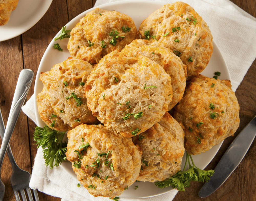 Cheddar Cheesy Poof Biscuits or Crackers - Conquer the Crave - Plan Z Diet